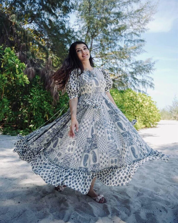 Cotton Party Wear Gown