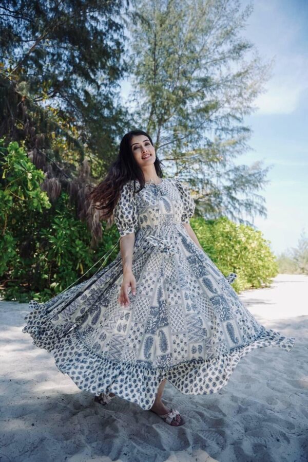 Cotton Party Wear Gown