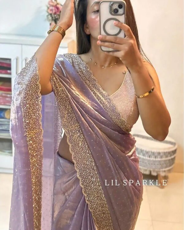 TRENDING EMBROIDERED DESIGNER SAREE