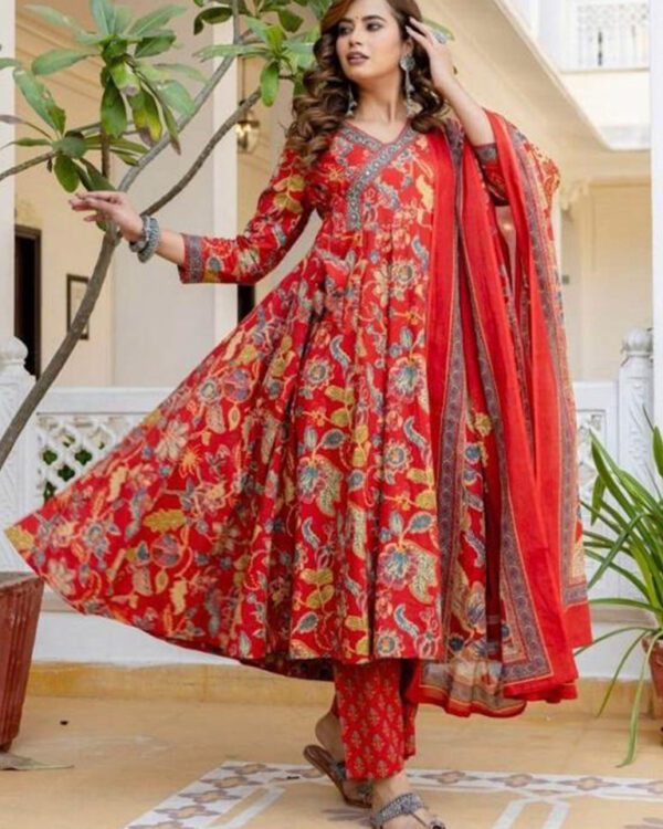 stylish angrakha anarkali set