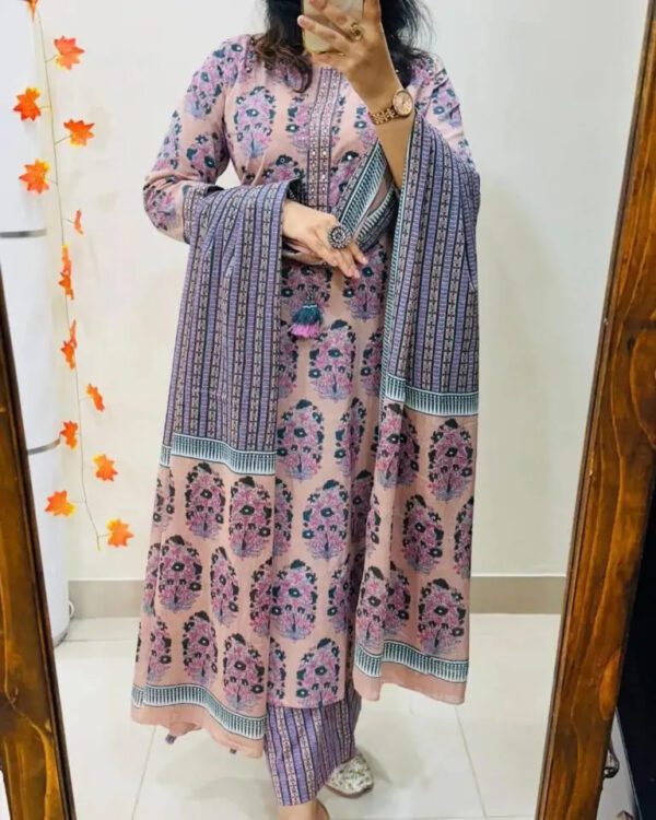 Floral Hand Block Print Kurti Pant set