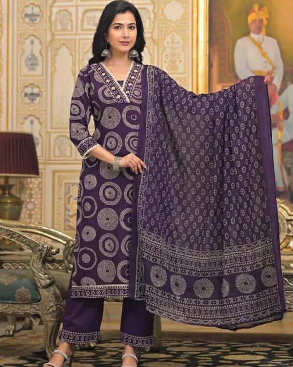 Cotton Kurti with Pant Set