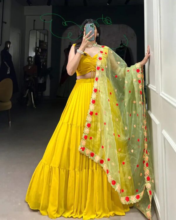 Designer Yellow Lehnga for Weddings