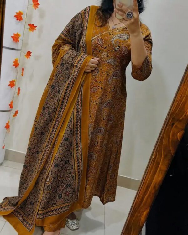 Anarkali kurta set In Angrakha style