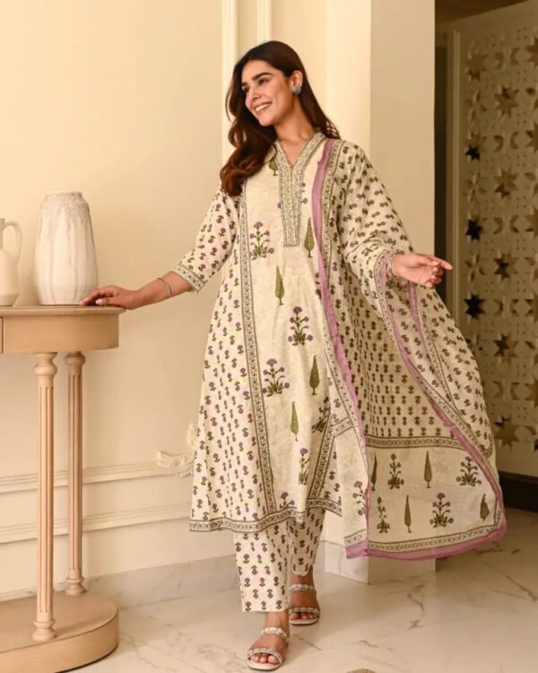 Beautiful Premium Cotton Aline Suits