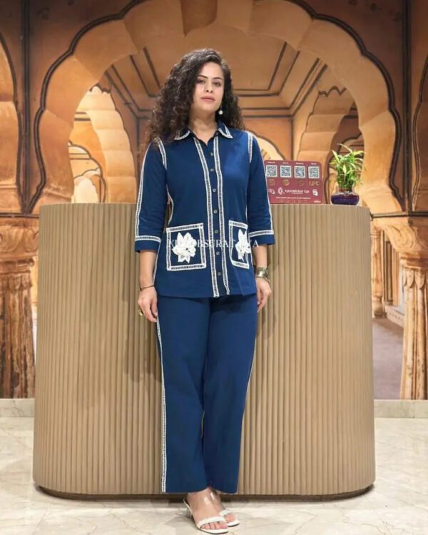 Stylish Shirt Style Co-ord Set