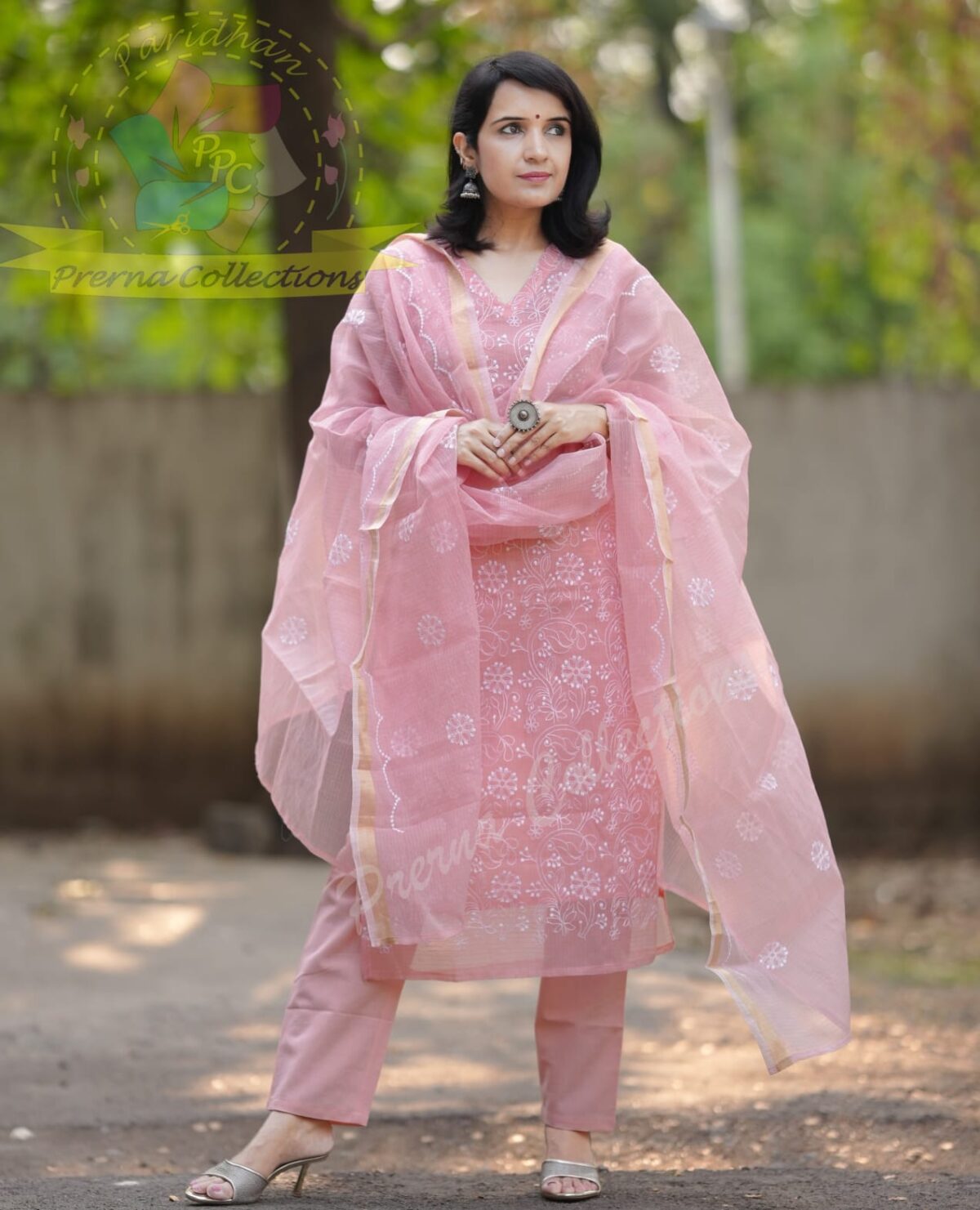 Pure Soft Kota Doriya Kurti With Pant Set - Image 5