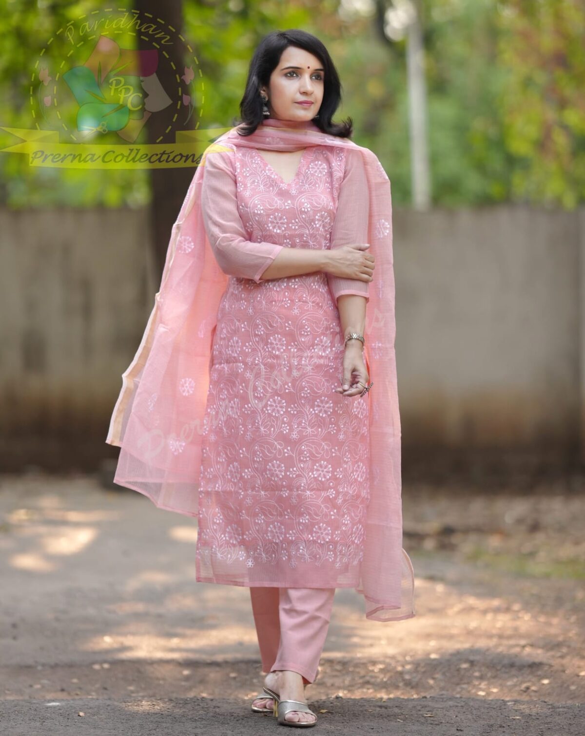 Pure Soft Kota Doriya Kurti With Pant Set - Image 4