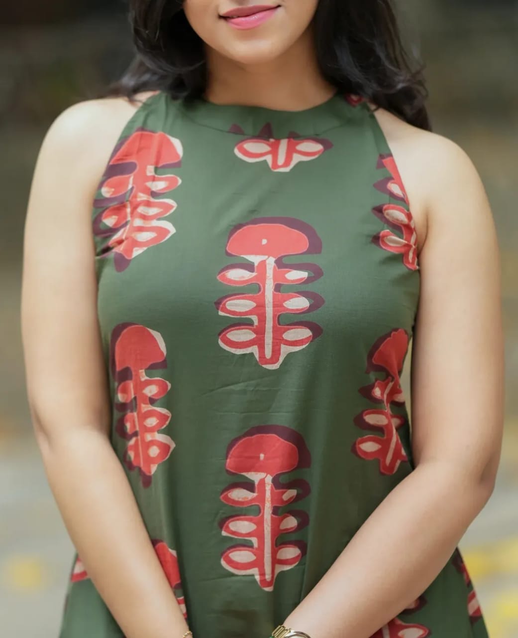 Premium Floral Fine cotton kurti Plazzo set - Image 3