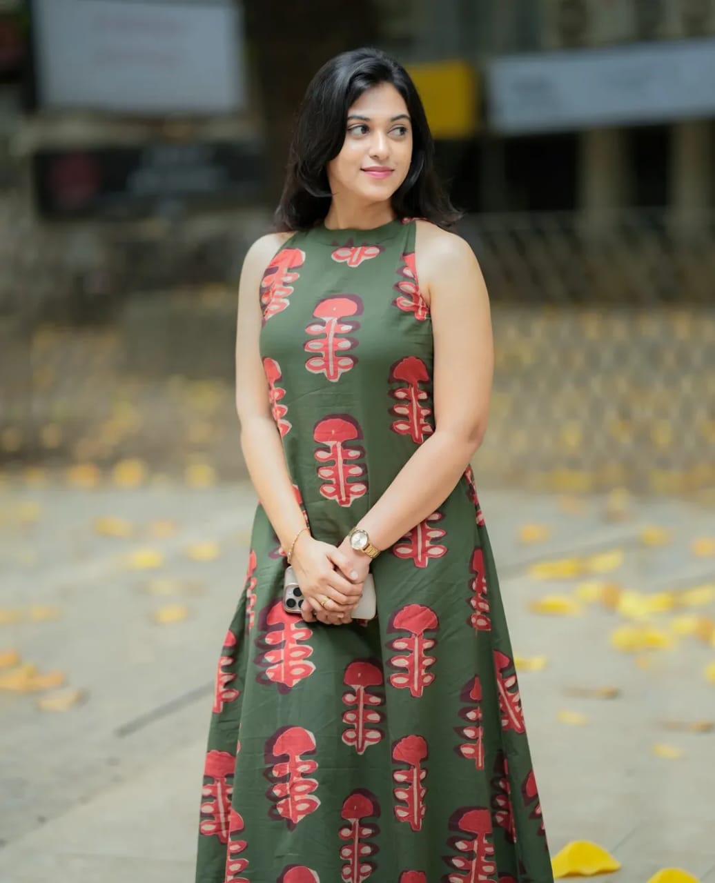 Premium Floral Fine cotton kurti Plazzo set - Image 6
