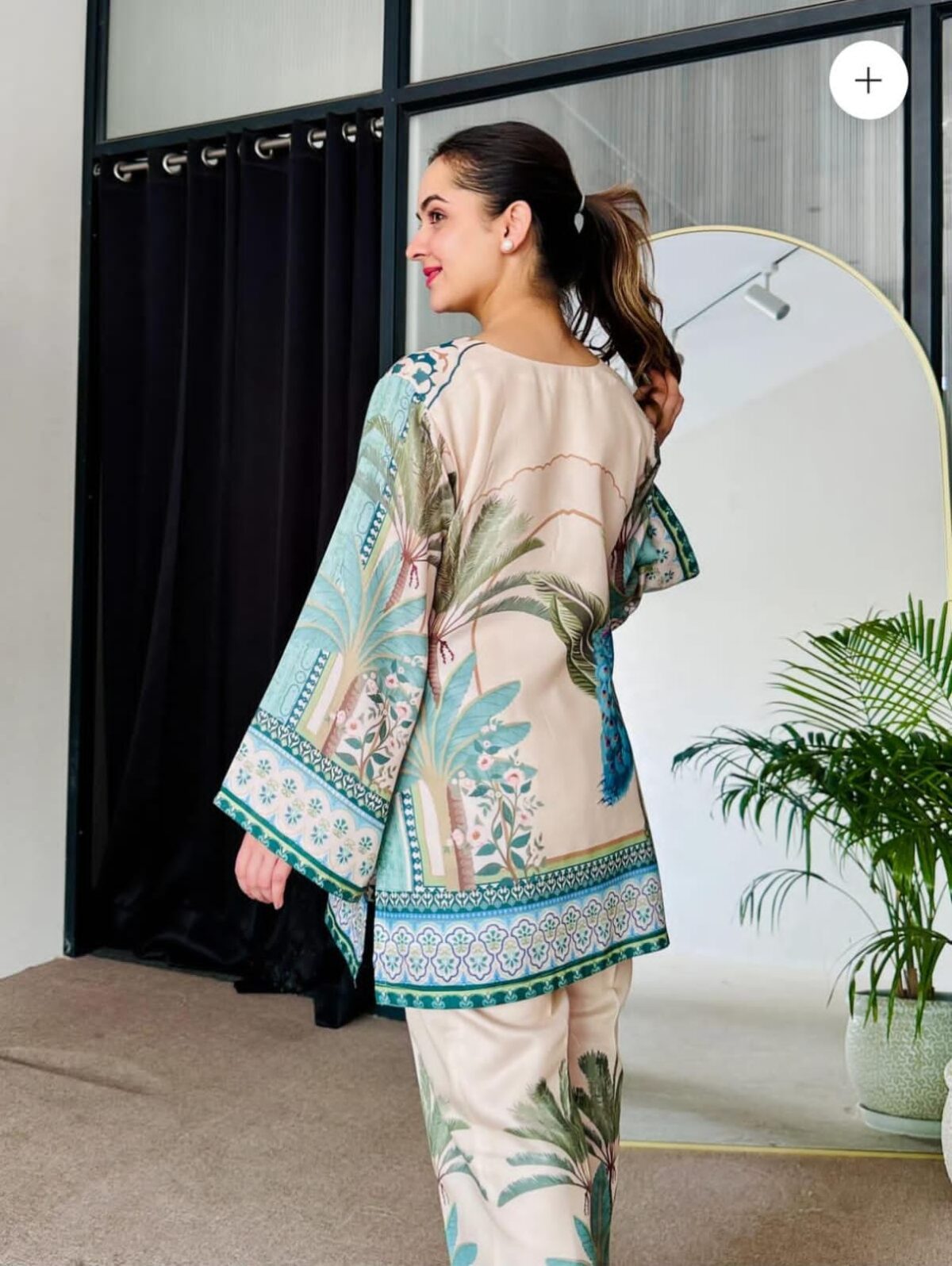 Floral Printed Cord Set - Image 6