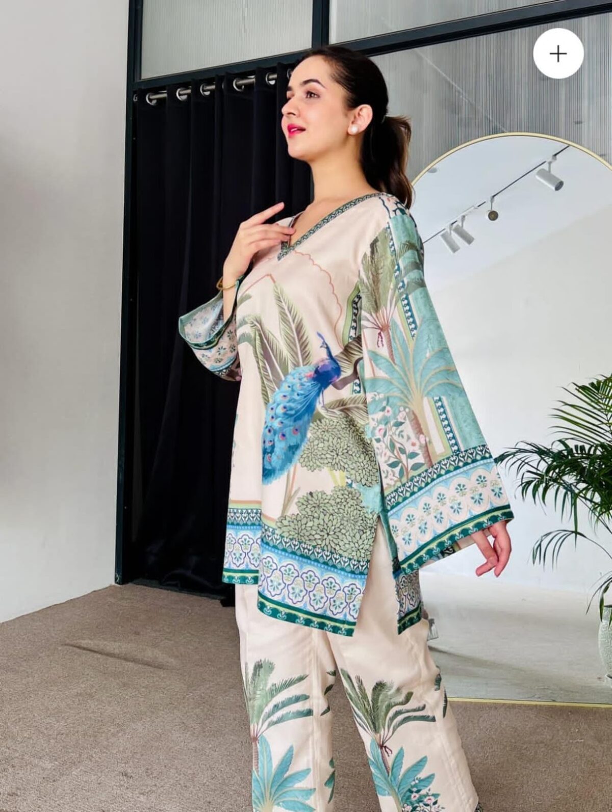 Floral Printed Cord Set - Image 5