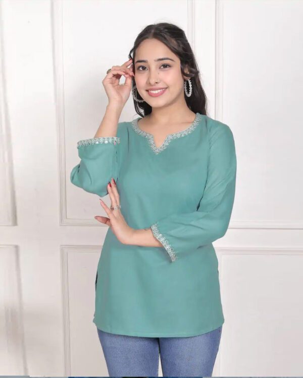 Beautiful Embroidered Short Kurtis