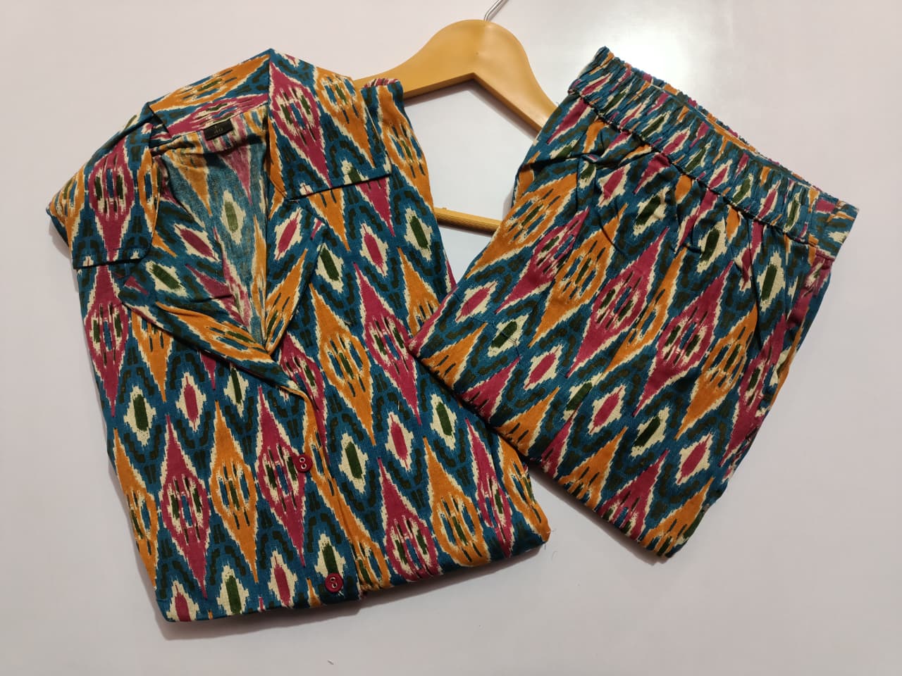 Multicolor Trendy Cotton Flex Co-ord Set - Image 2