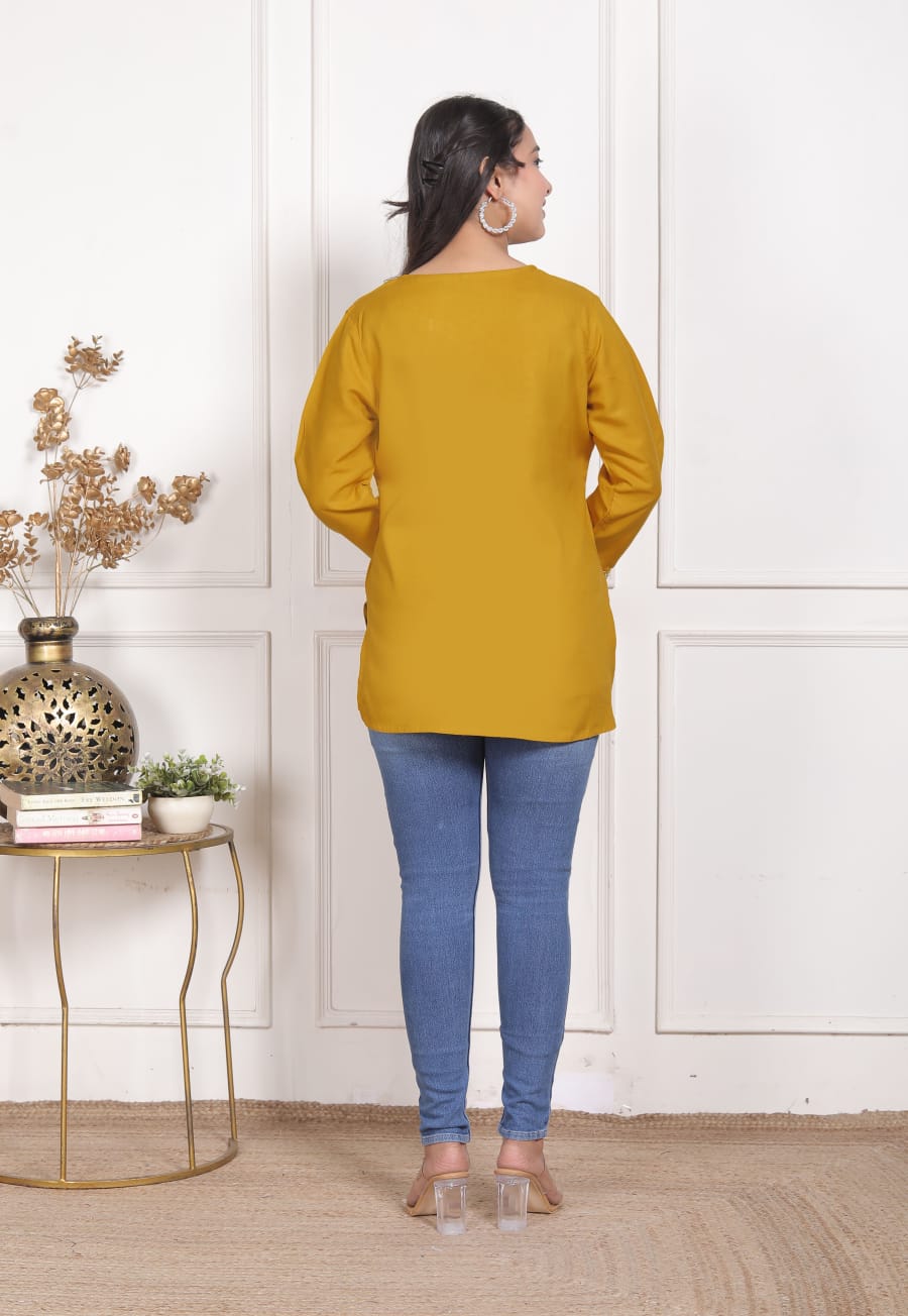 Beautiful Embroidered Short Kurtis - Image 19