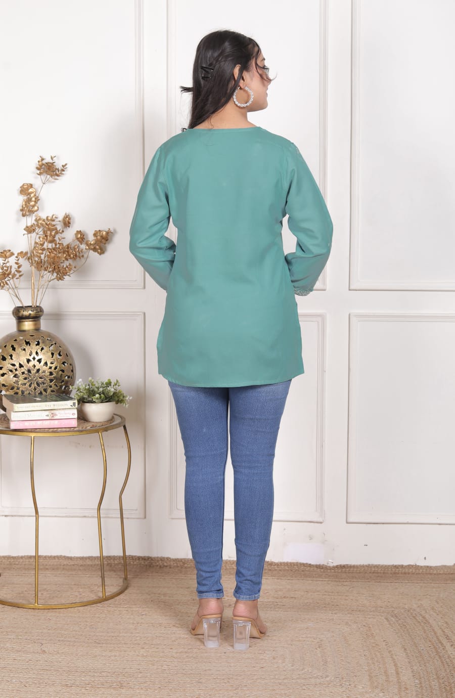 Beautiful Embroidered Short Kurtis - Image 2