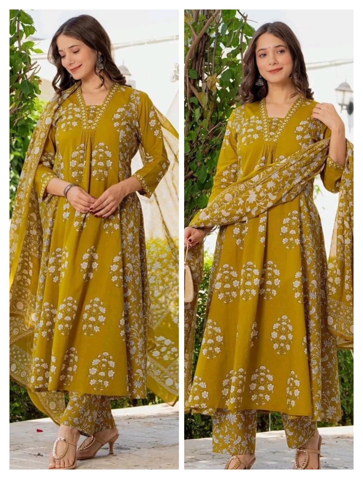 Pure fine Cotton fabric Kurti with Pant - Image 7