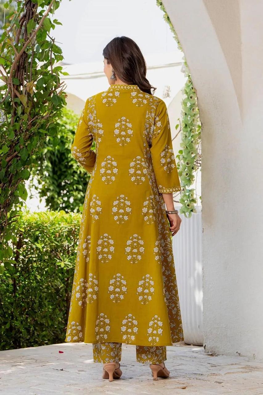 Pure fine Cotton fabric Kurti with Pant - Image 3