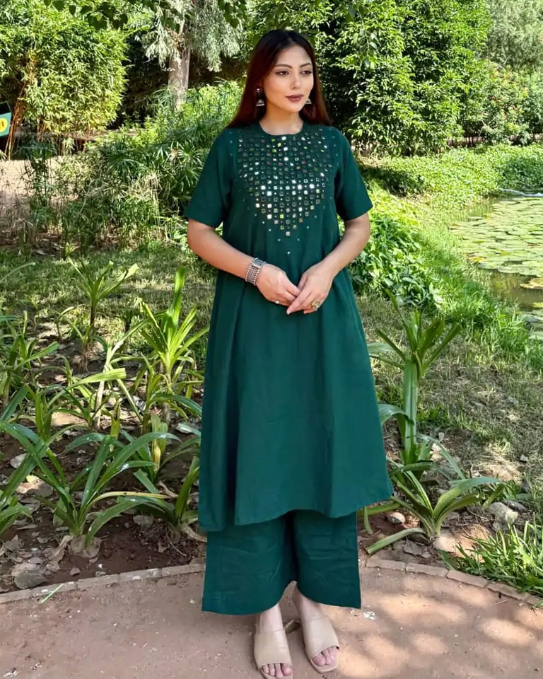 cotton slub cord set