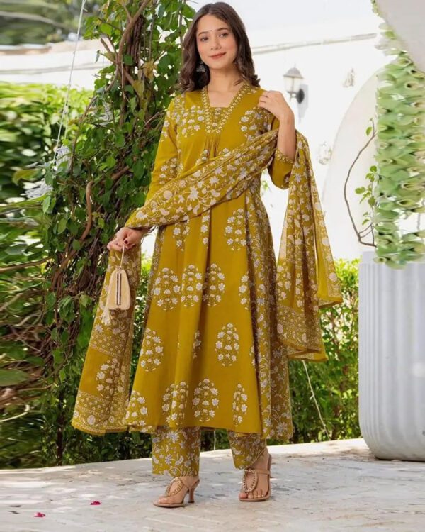 Pure fine Cotton fabric Kurti with Pant